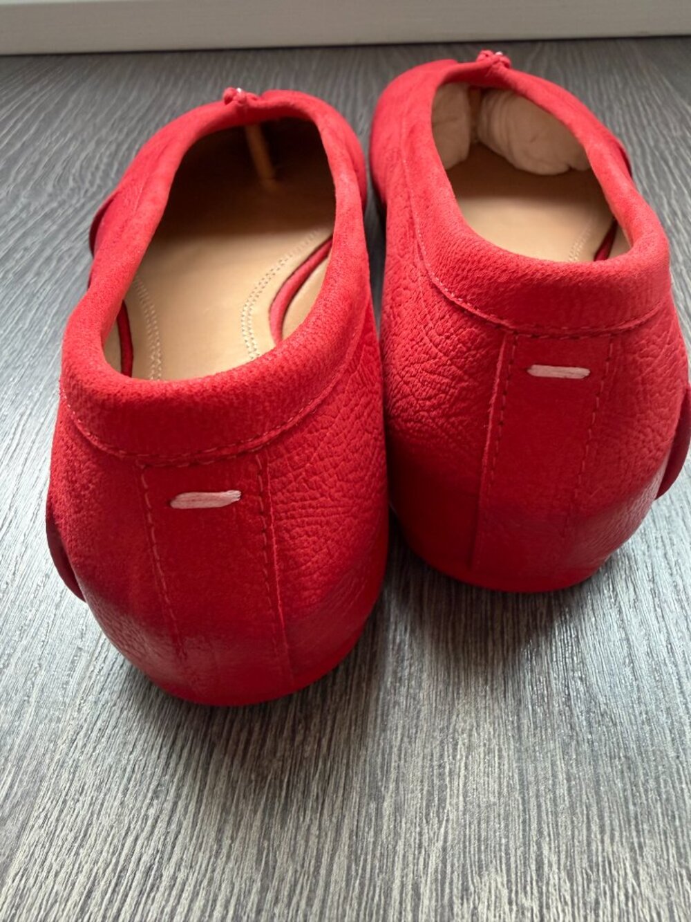 Maison Margiela Women's Red Tabi New Ballerina 37 - Picture 7 of 12